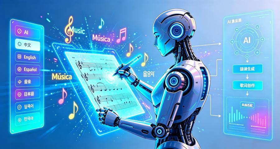 妙笔生歌的多语言音乐创作