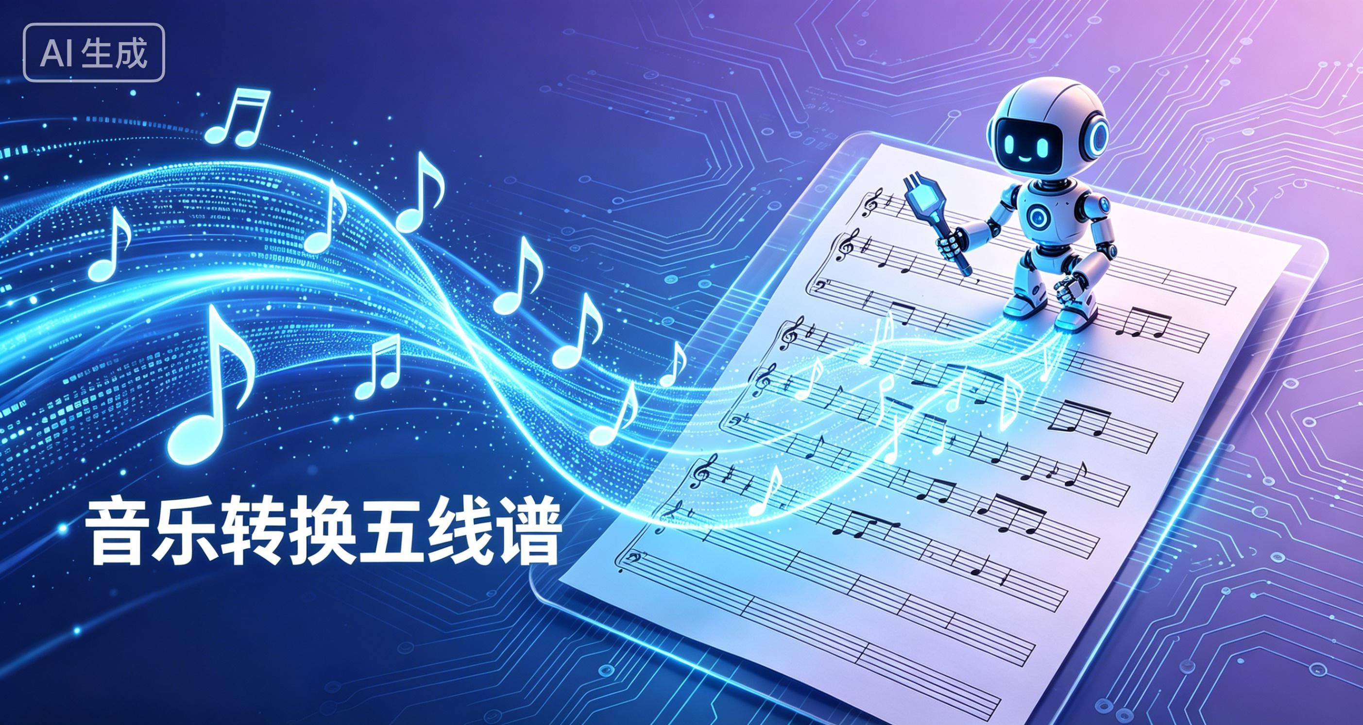 妙笔生歌的音乐转换为五线谱