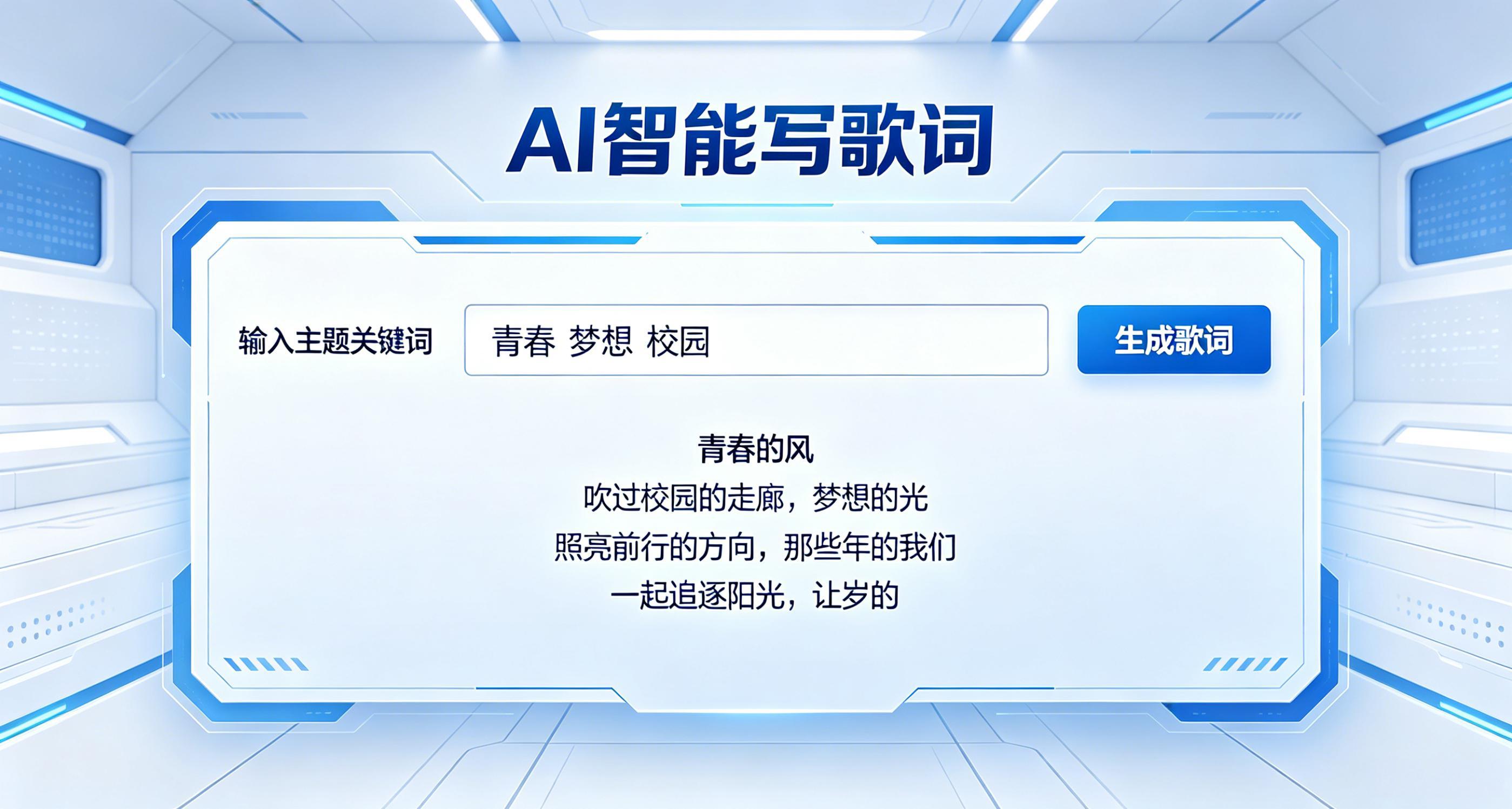 妙笔生歌的智能写歌词